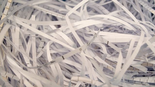 Shredded paper